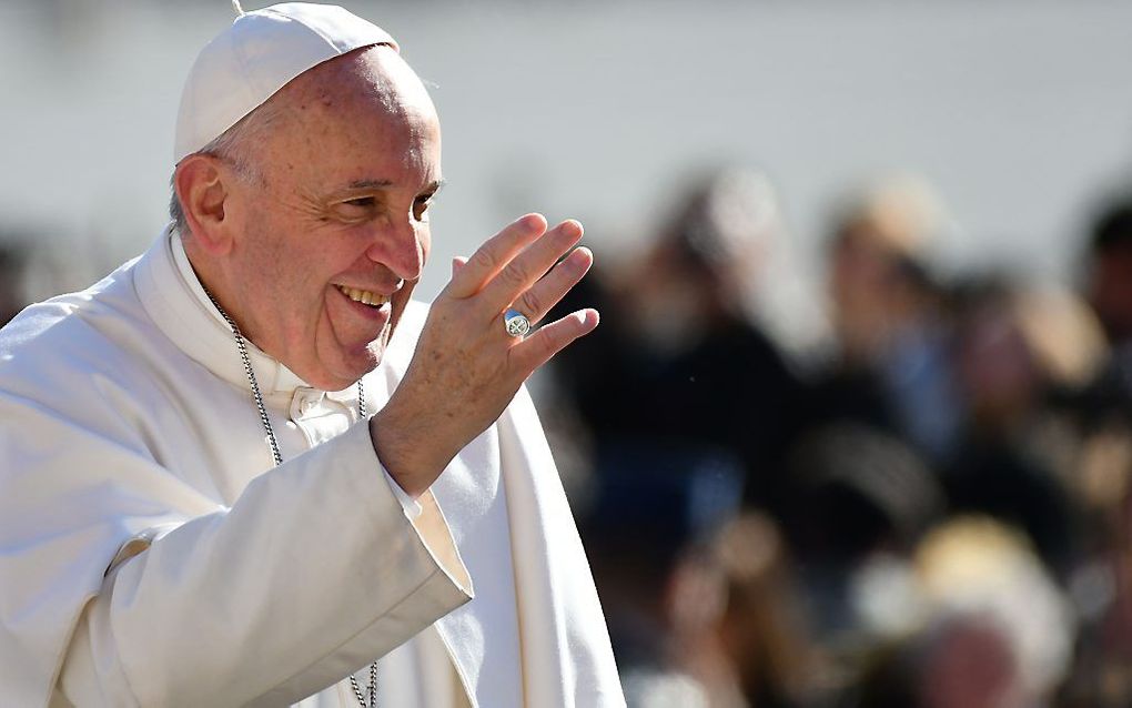 Paus Franciscus. beeld AFP/Vincenzo Pinto