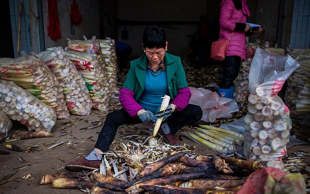 Straatbeeld China. beeld AFP, Johannes Eisele