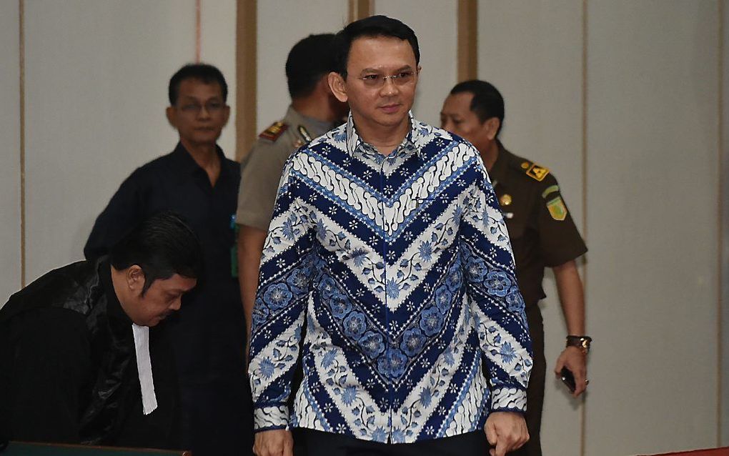 Ahok. beeld AFP, Bay Ismoyo