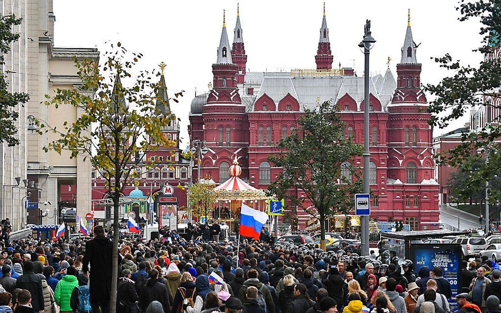 Demonstratie in Moskou. beeld AFP