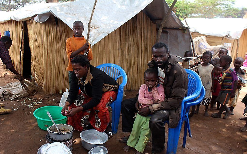 Congolese vluchtelingen in Nchelenge. beeld AFP, Obert Simwanza