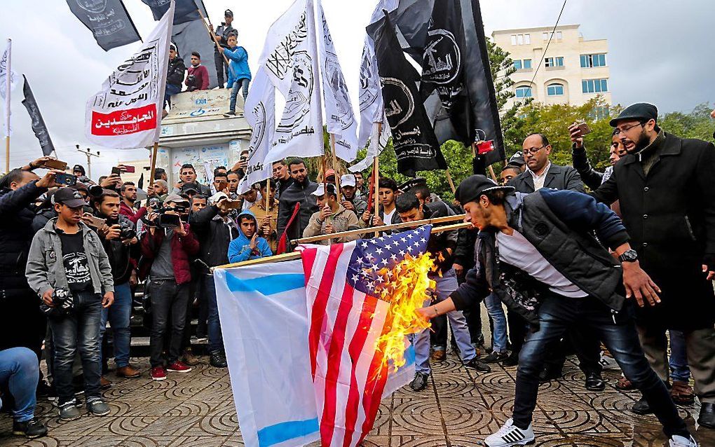 De plannen van Trump om Jeruzalem asls hoofdstad van Israël te erkennen, roepen veel reacties op. beeld AFP, Mahmud Hams