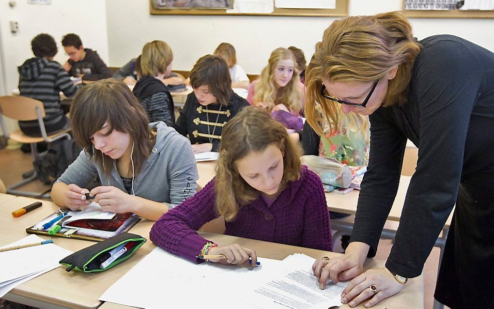 Middelbare school in Haarlem. beeld ANP, Koen Suyk