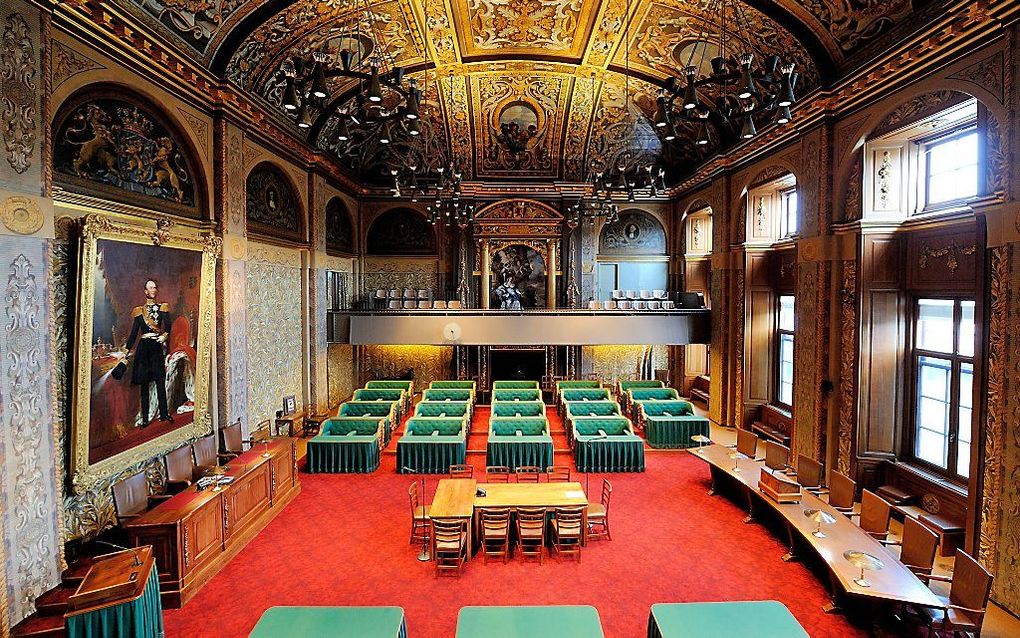 Interieur van de Eerste Kamer. beeld ANP