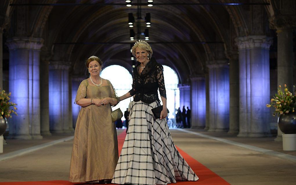 Prinses Christina (L), hier met haar zus prinses Irene, is zaterdag 70 jaar geworden. beeld ANP