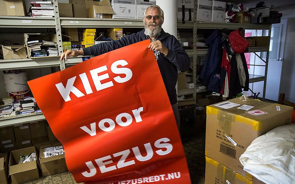 Evangelist Van Ooijen van de partij Jezus Leeft. beeld ANP, Arie Kievit