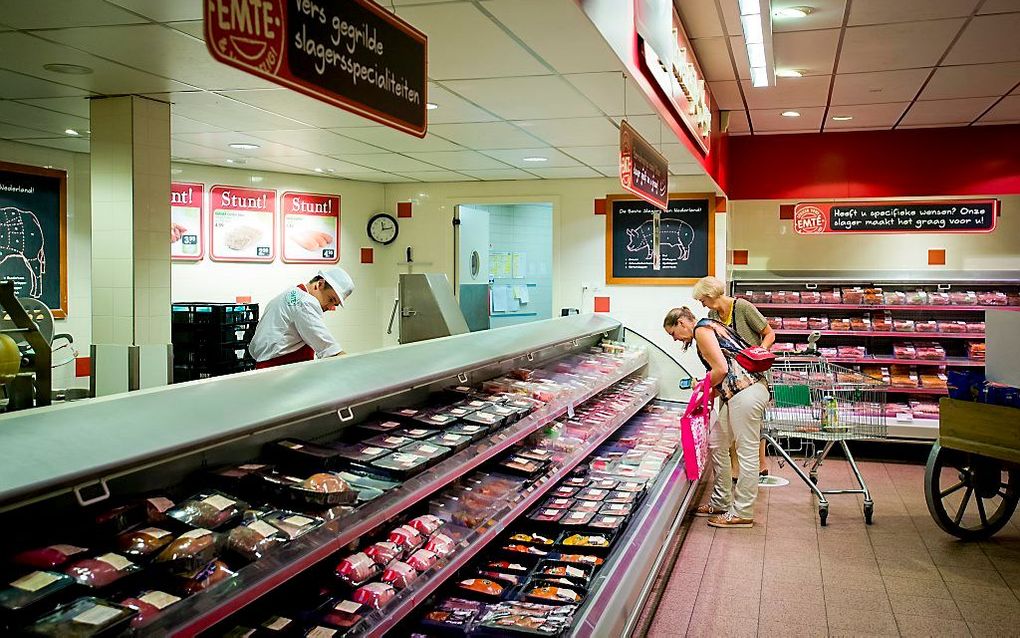 Vlees in een supermarkt. beeld ANP