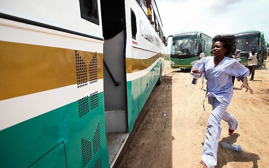 Keniaanse bus (archieffoto). beeld EPA, Daniel Irungu    ,