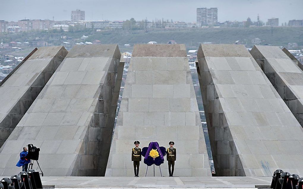 Monument ter herinnering van de Armeense genocide. beeld AFP