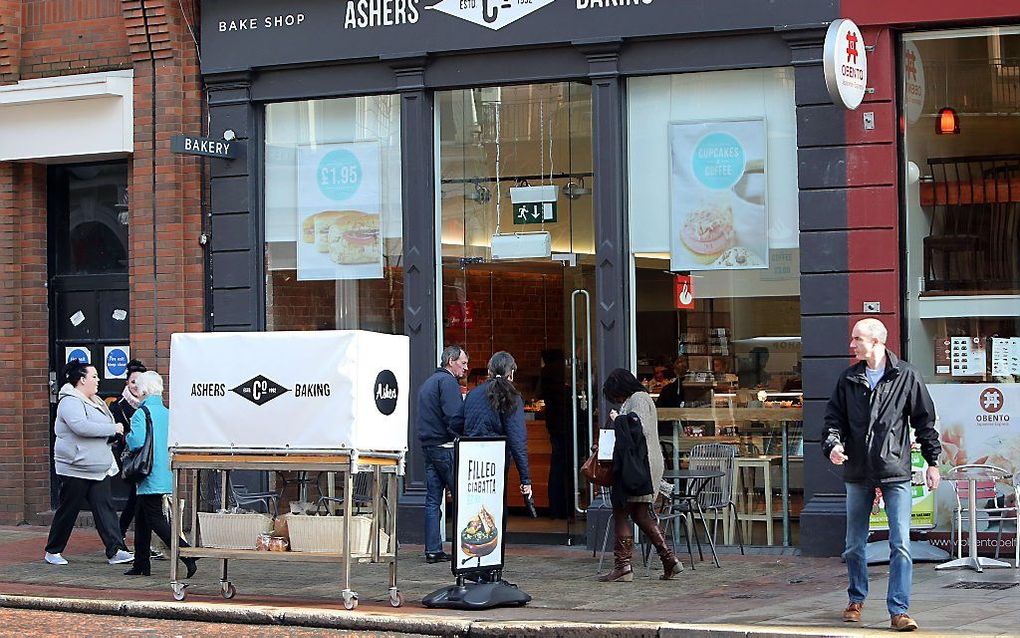 Het beroep van Asher's Bakery in Belfast van homodiscriminatie is afgewezen. beeld AFP, Paul Faith