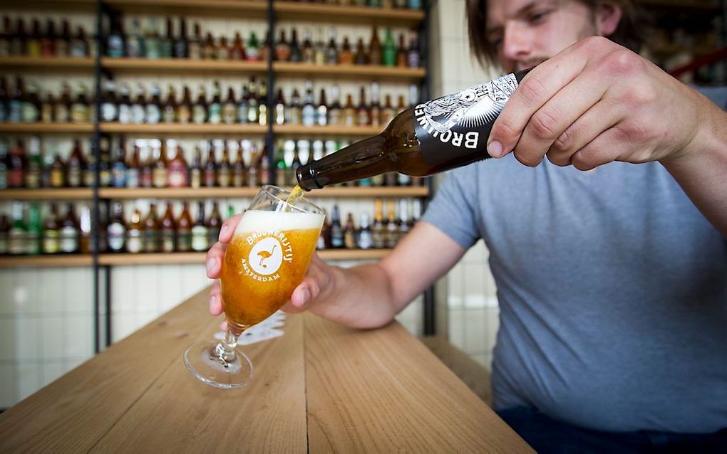 IPA, het biologische India Pale Ale bier van Brouwerij 't IJ. beeld ANP, Jeroen Jumelet