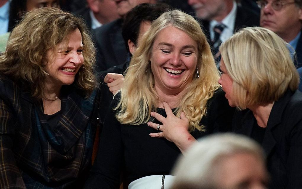 Ministers Edith Schippers, Melanie Schultz en Jeanine Hennis-Plasschaert. beeld ANP