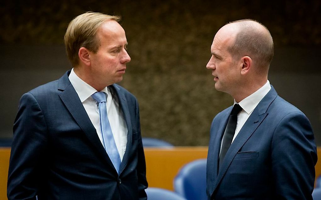 Kees van der Staaij (l.) en Gert-Jan Segers. beeld ANP