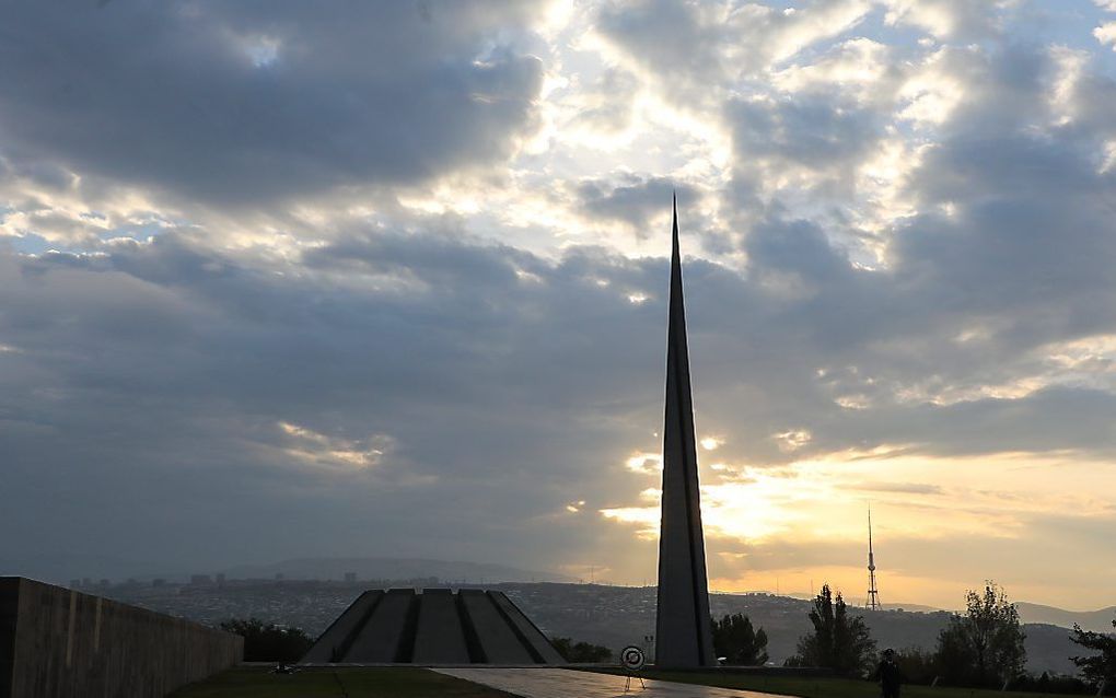 Het genocidemonument in de Armeense hoofdstad Jerevan. beeld AFP