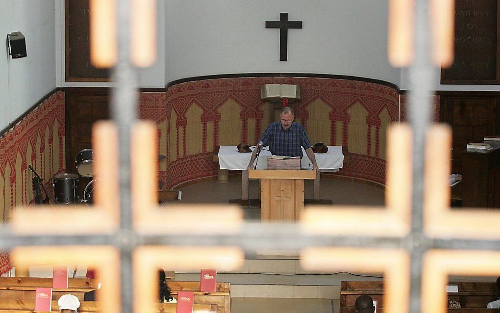 Kerkdienst in Rabat, Marokko. beeld AFP, Abdelhak Senna