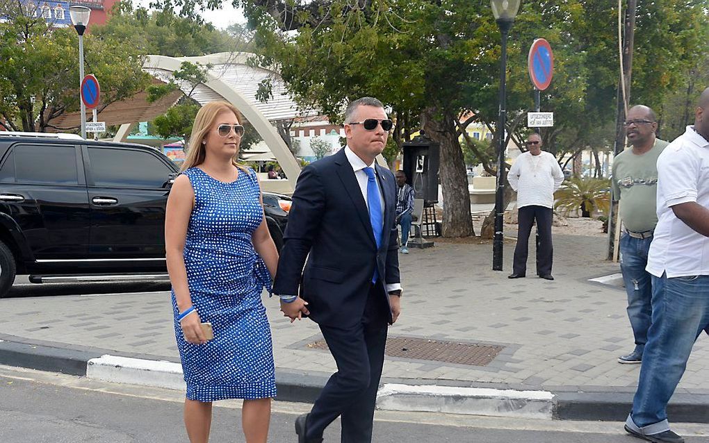 Oud-premier Schotte met zijn vrouw. beeld ANP, Luzmarie Ster