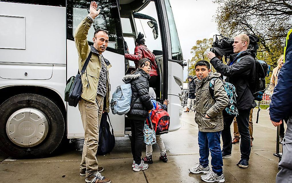 Een krappe meerderheid (54 procent) van de bevolking van het Zeeuwse Kapelle is het eens met de opvang van vluchtelingen in de gemeente. beeld ANP, Remko de Waal