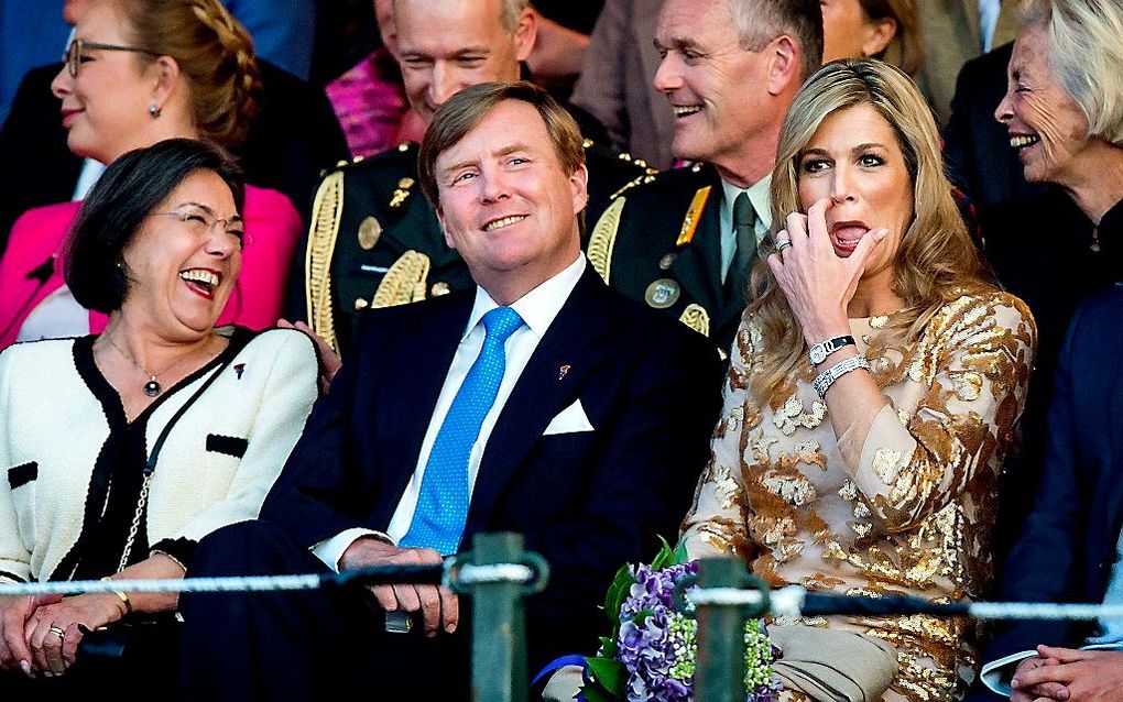 Verbeet met koning en koningin. beeld ANP