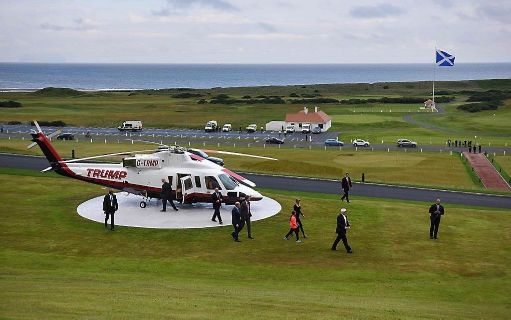 De Noord-Schotse golfbaan van Trump. beeld AFP