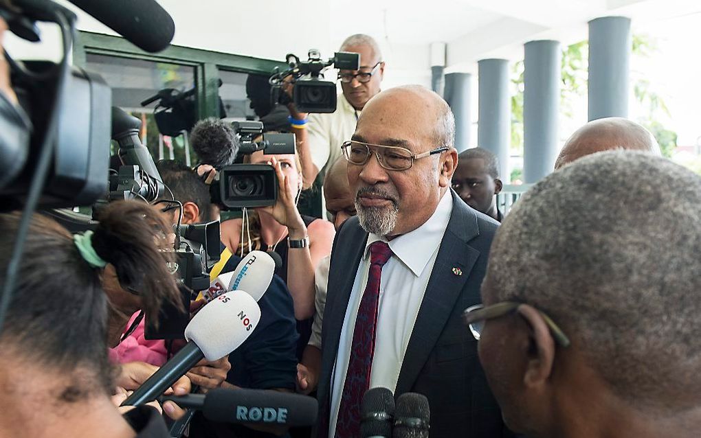 De Surinaamse president Bouterse. beeld ANP PIETER VAN MAELE