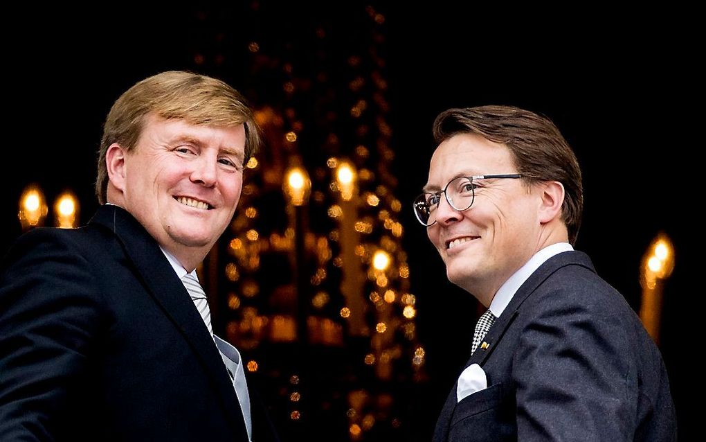 Prins Constantijn (R) en koning Willem-Alexander. beeld ANP