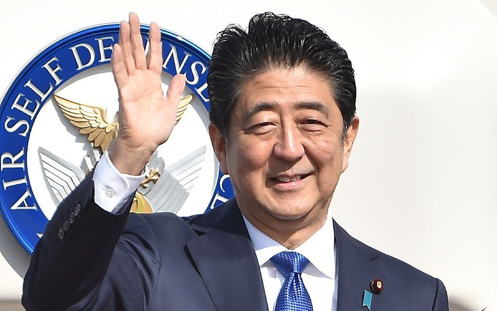 De Japanse premier Shinzo Abe. beeld AFP