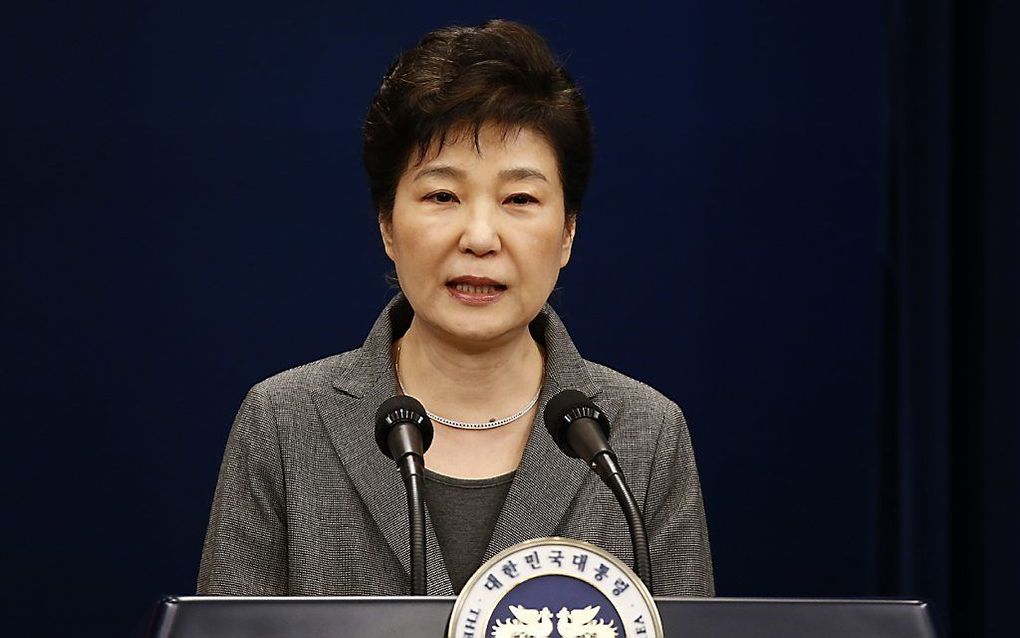 Park Geun-hye. beeld AFP