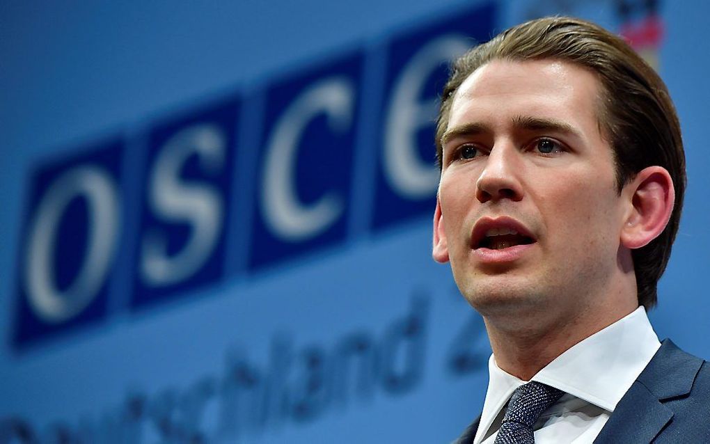 De Oostenrijkse minister van Integratie Kurz. beeld AFP