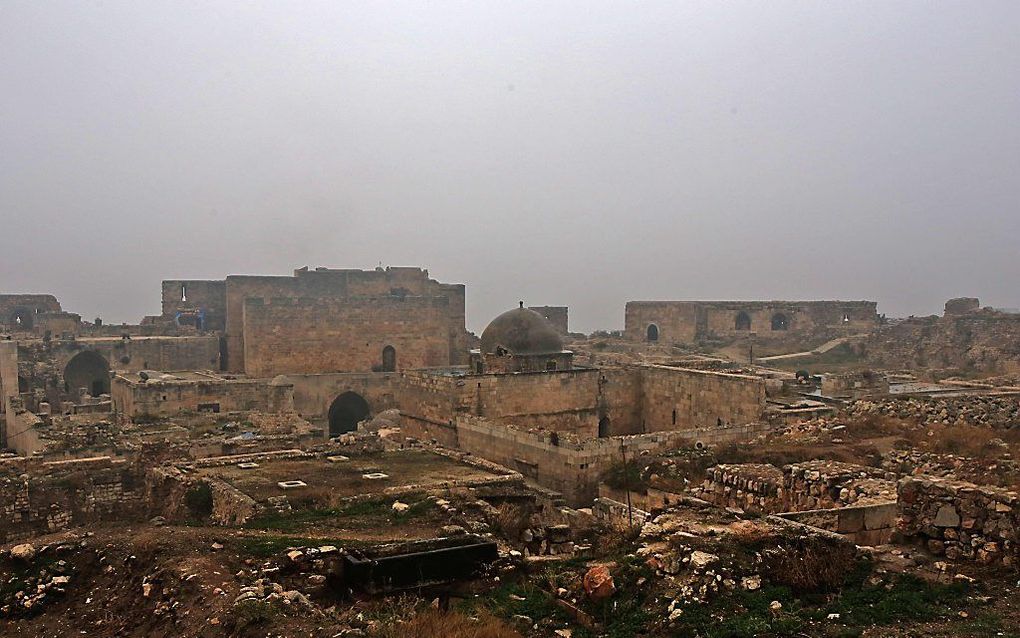 De citadel van Aleppo, dinsdag. beeld AFP