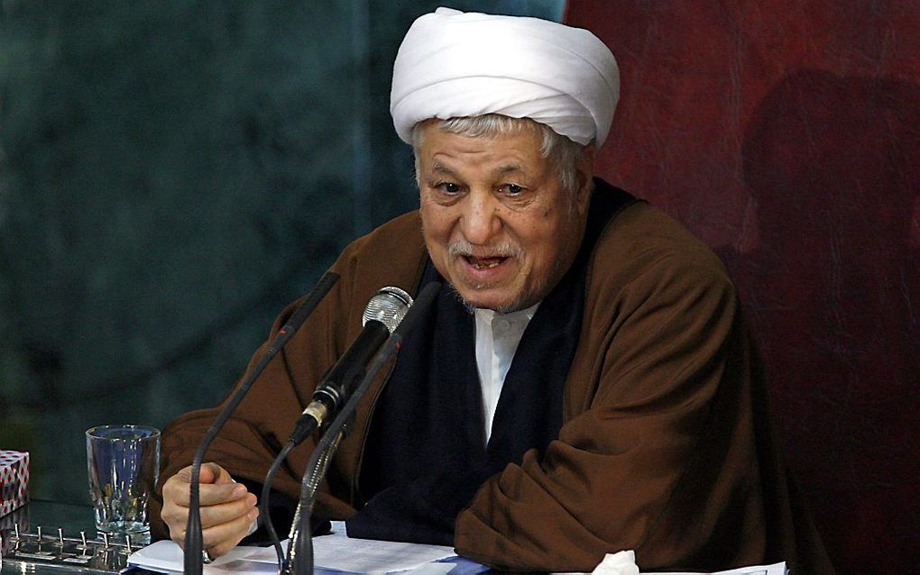 Akbar Hashemi Rafsanjani in 2010. beeld EPA