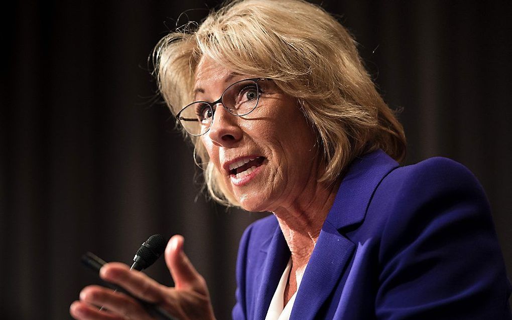 Betsy DeVos. Beeld AFP