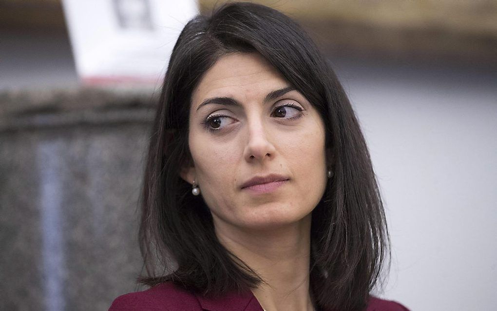 Virginia Raggi. beeld EPA