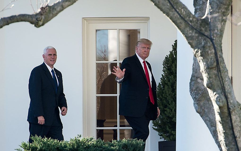 Trump en Pence. beeld AFP