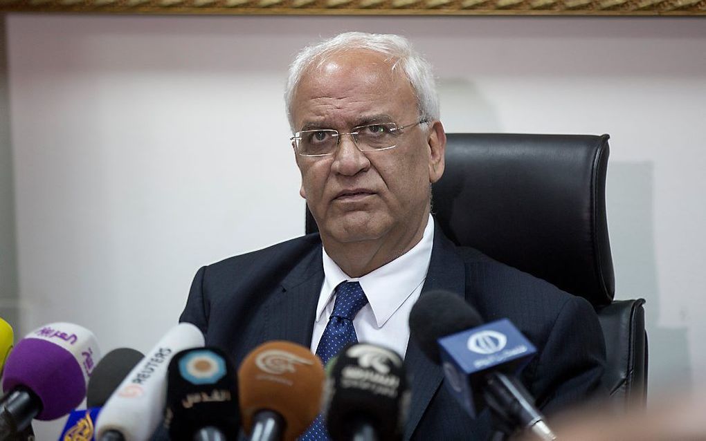 Saeb Erekat. beeld EPA