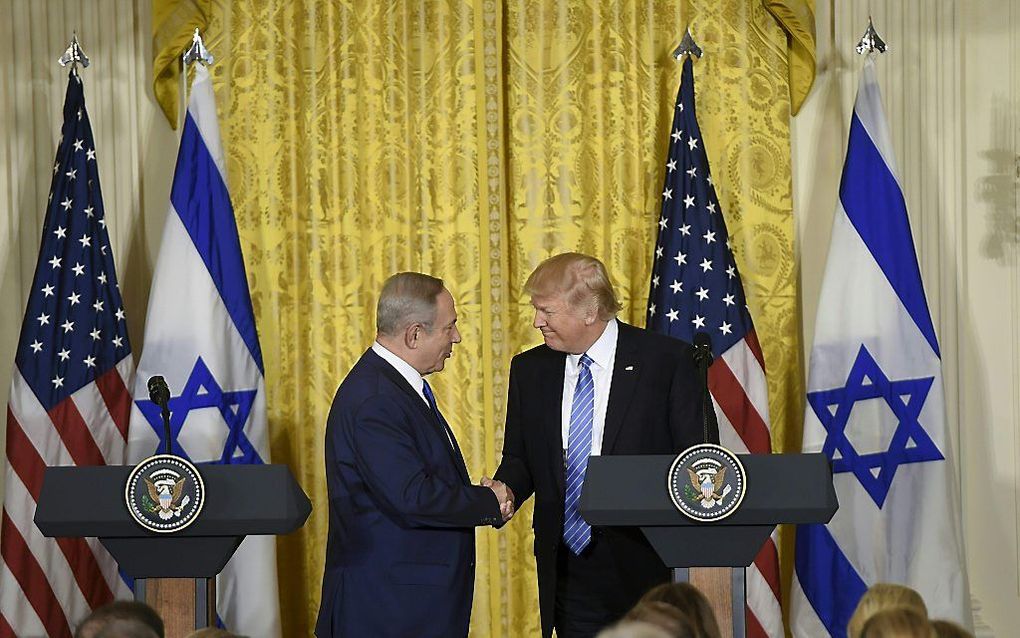 Trump en Netanyahu. beeld AFP