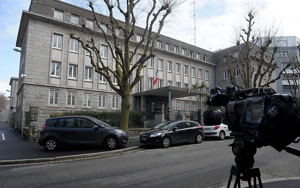 Het politiebureau in Brest. beeld AFP