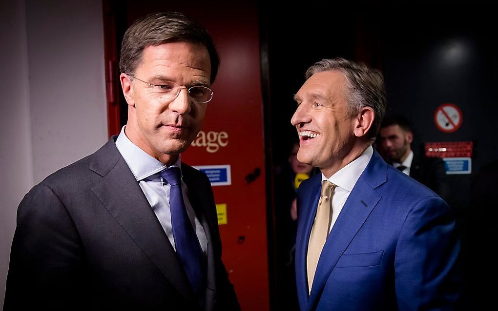 Rutte (l.) en Buma. beeld ANP