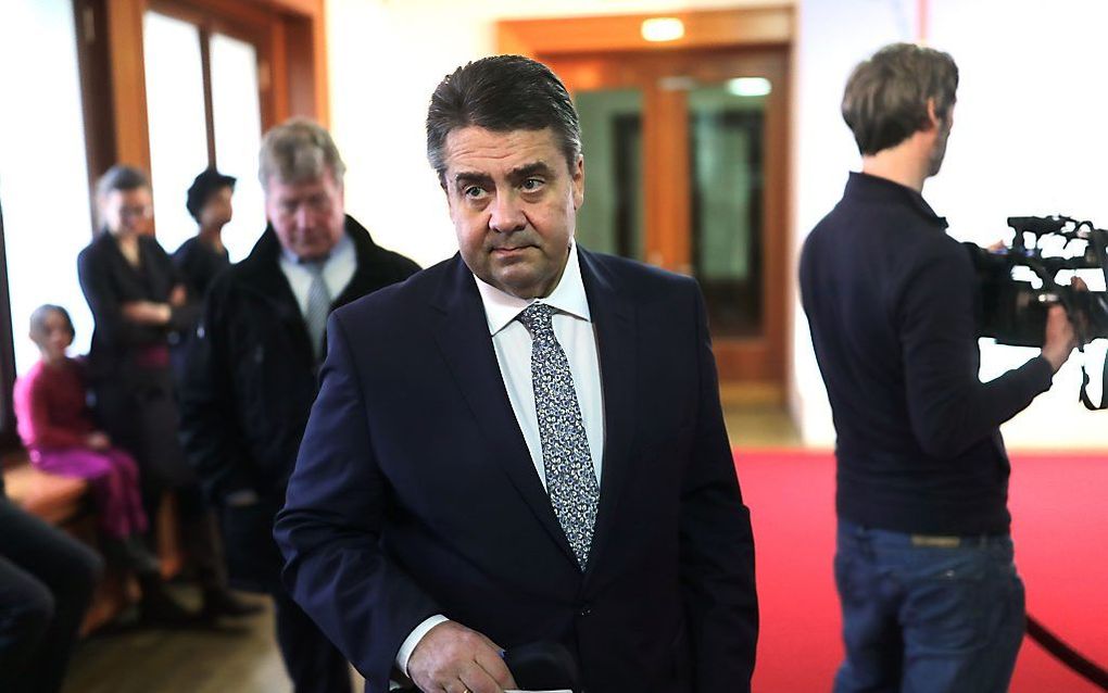 De Duitse minister van Buitenlandse Zaken Sigmar Gabriel. beeld AFP