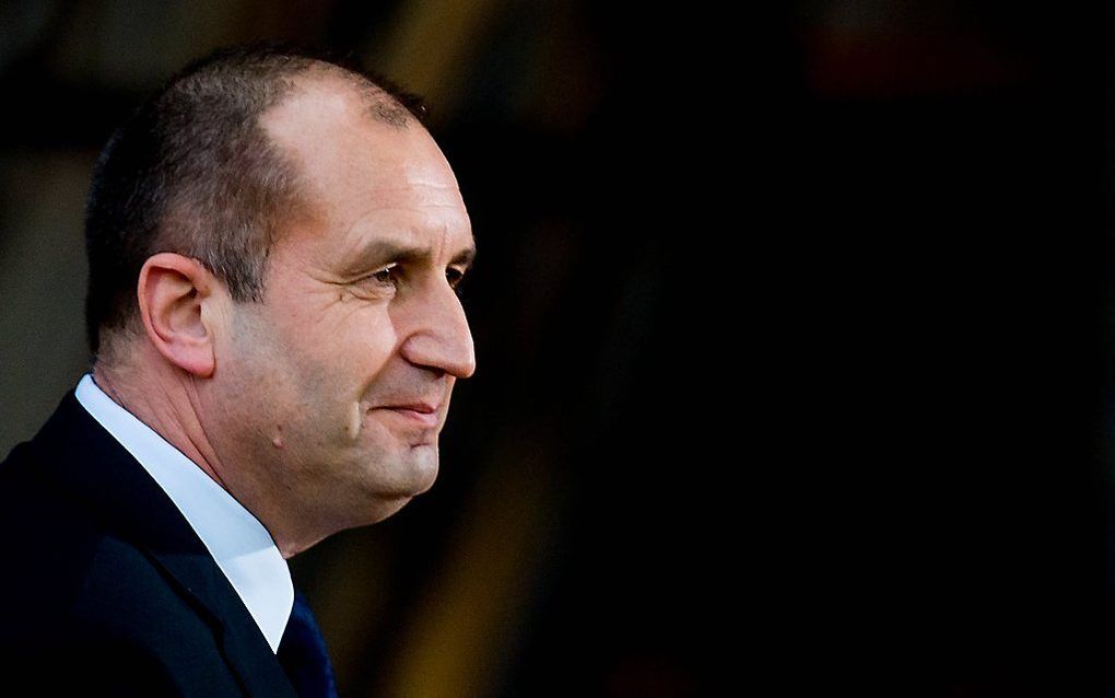 De Bulgaarse president Radev. beeld EPA