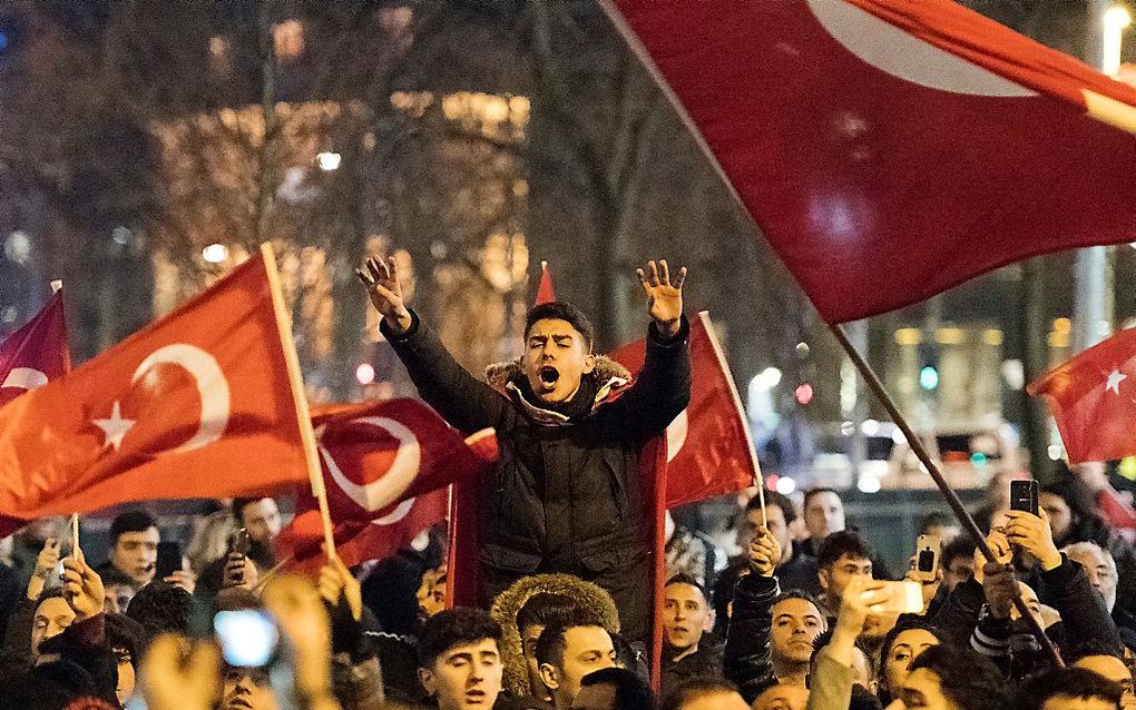 Rotterdam, zaterdagavond. beeld ANP