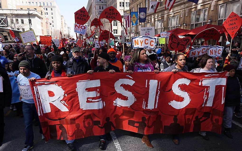 Protest in Washington. beeld AFP