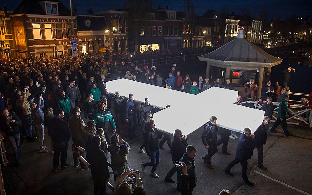 Afgelopen jaar vond The Passion in Leeuwarden plaats. Volgend jaar is de Bijlmer decor van het tv-spektakel. beeld ANP, VJK IMAGES