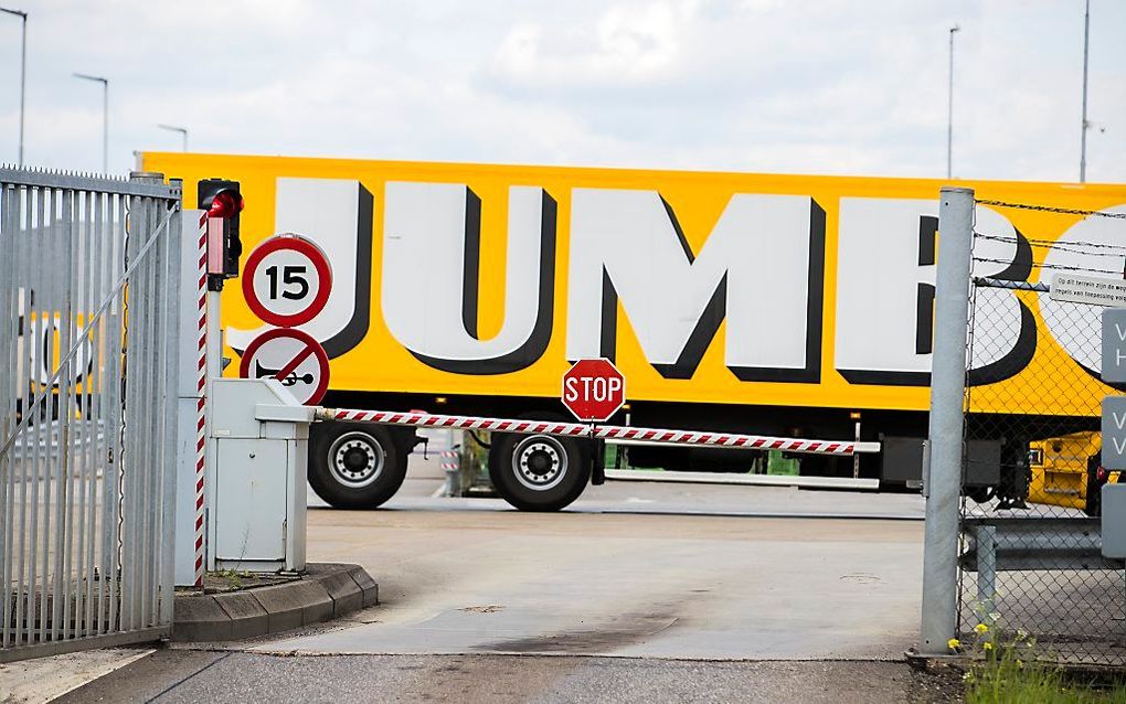 Een vrachtwagen van Jumbo. beeld ANP