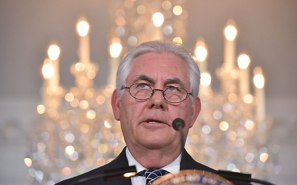 De Amerikaanse minister van Buitenlandse Zaken Rex Tillerson. beeld AFP