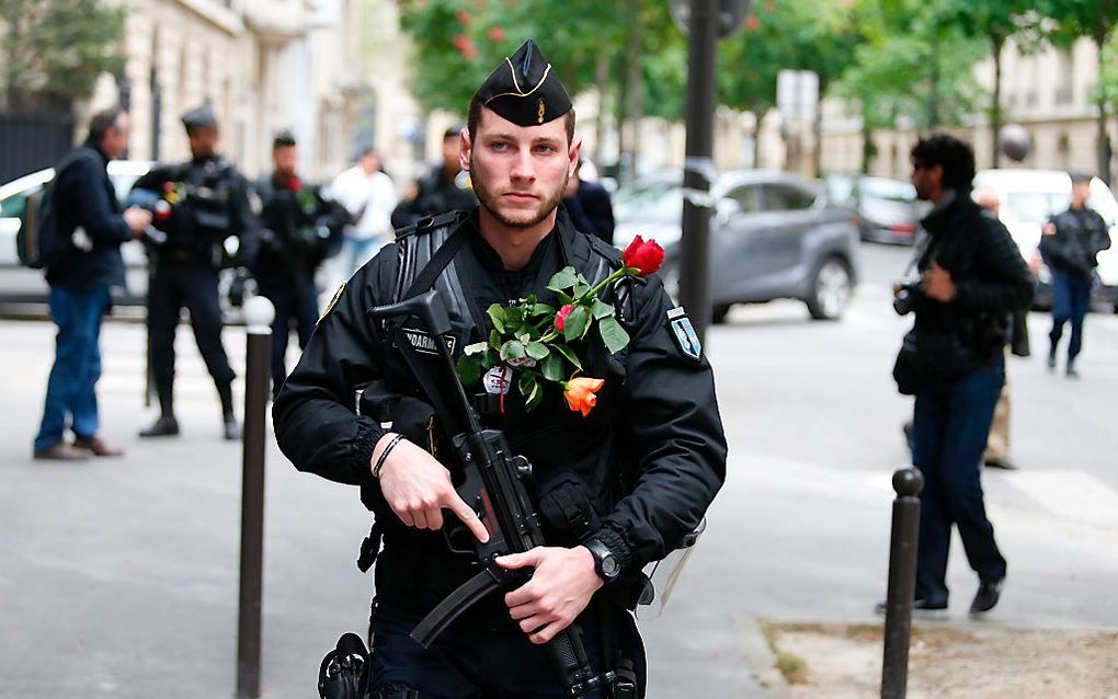 Parijs, op de dag voor de eerste ronde van de Franse presidentsverkiezingen. beeld AFP