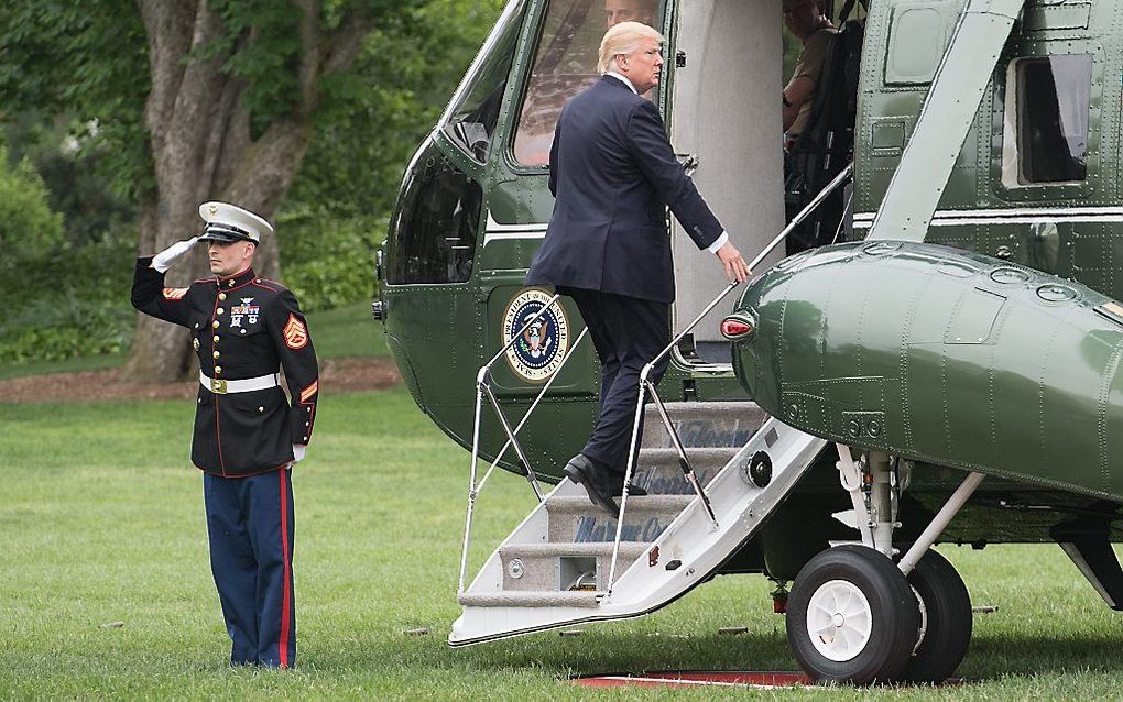 De Amerikaanse president Trump. beeld AFP