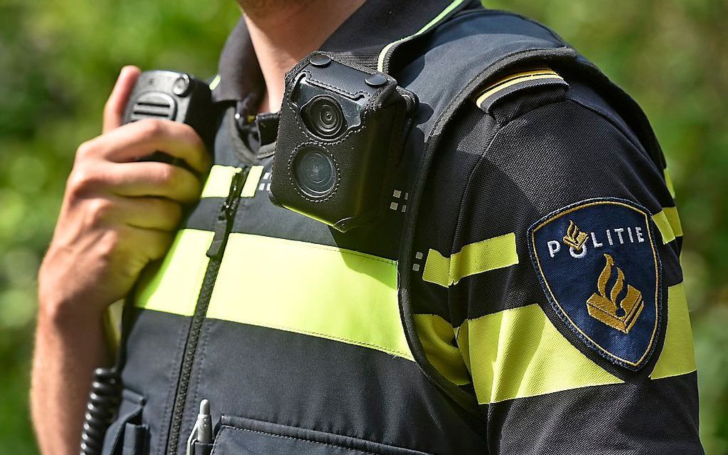 Een bodycam op een politie-uniform. beeld ANP