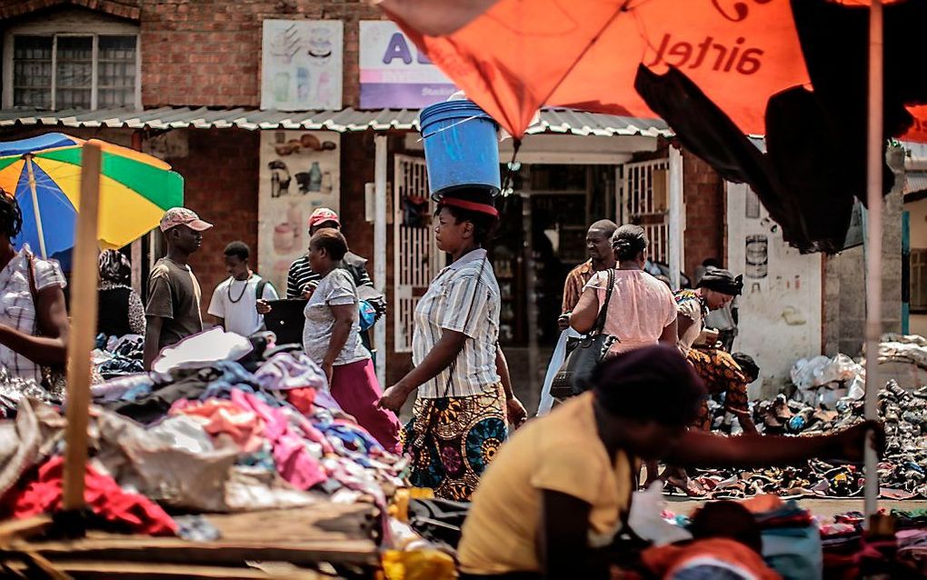 In onder meer Zambia zette de aanvankelijke economische vooruitgang niet door. Foto: Zambiaanse markt. beeld AFP, Gianluigi Guercia