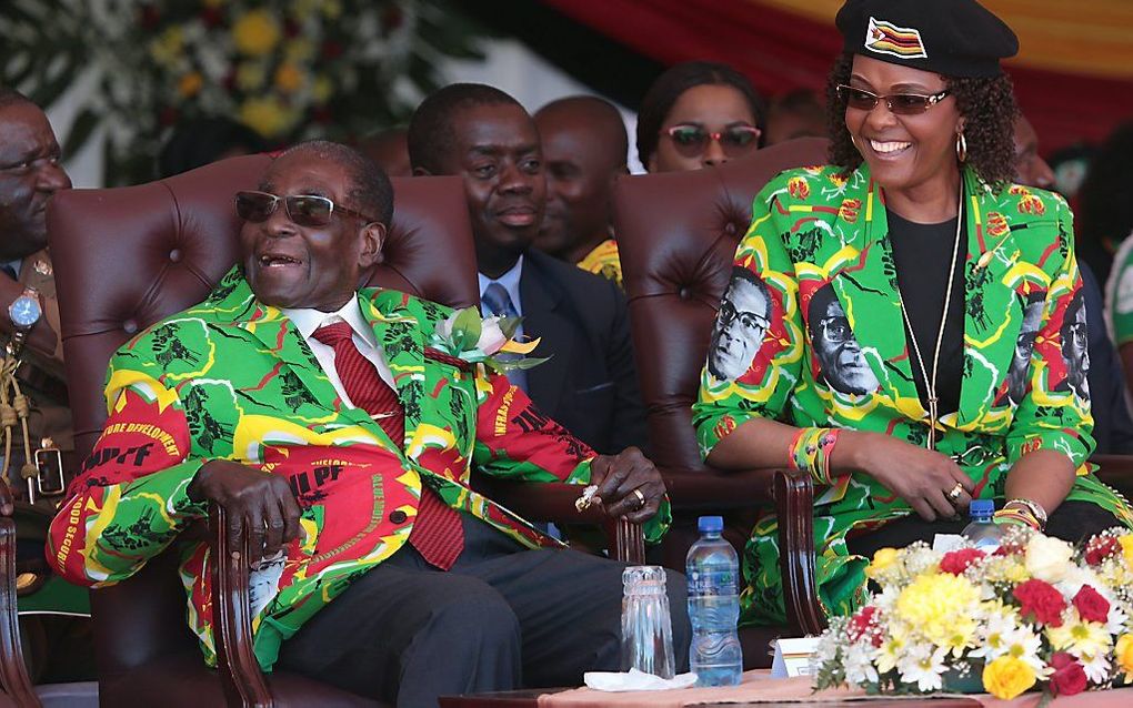 Het echtbaar Mugabe. beeld EPA