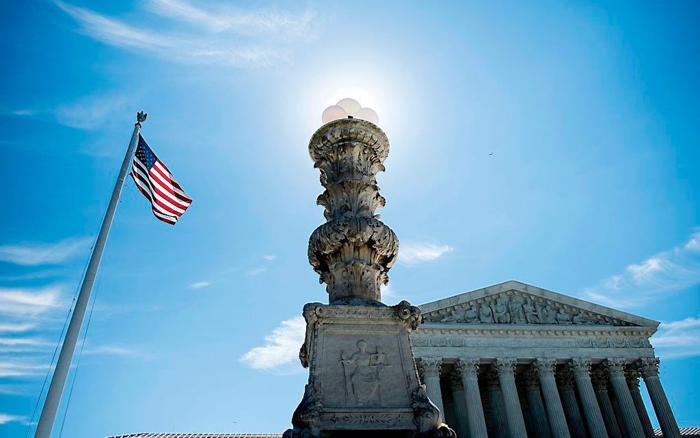 Het Amerikaanse Hooggerechtshof in Washington. beeld AFP